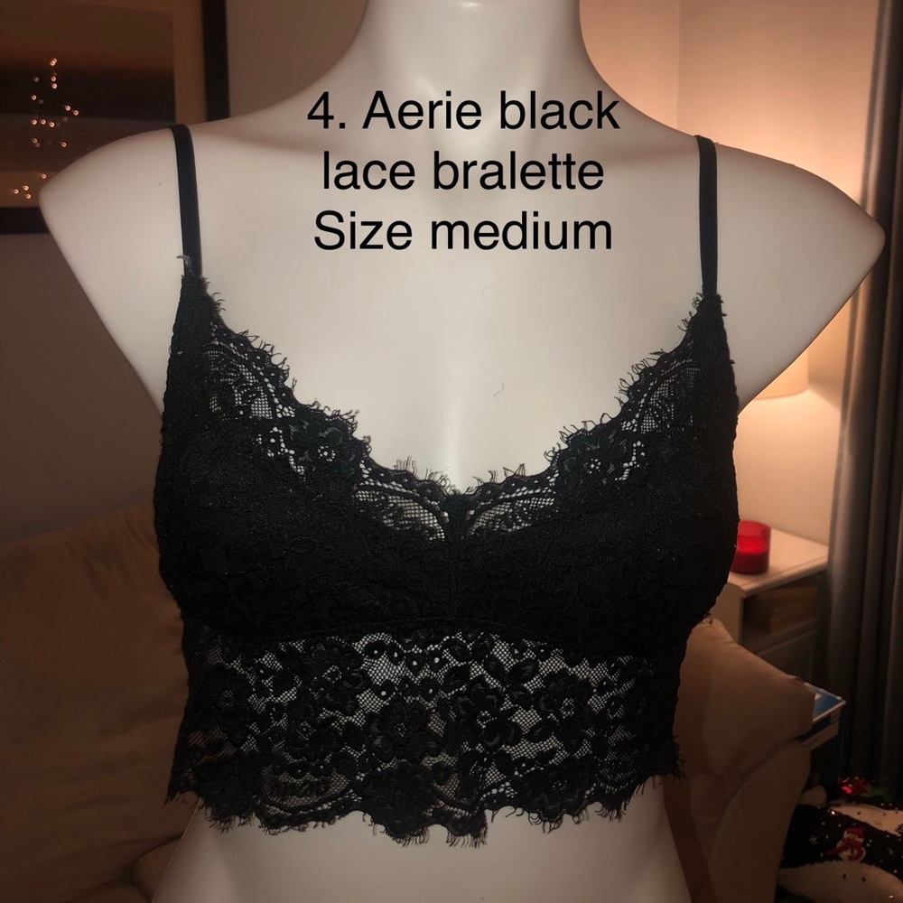 Aerie black lace bralette